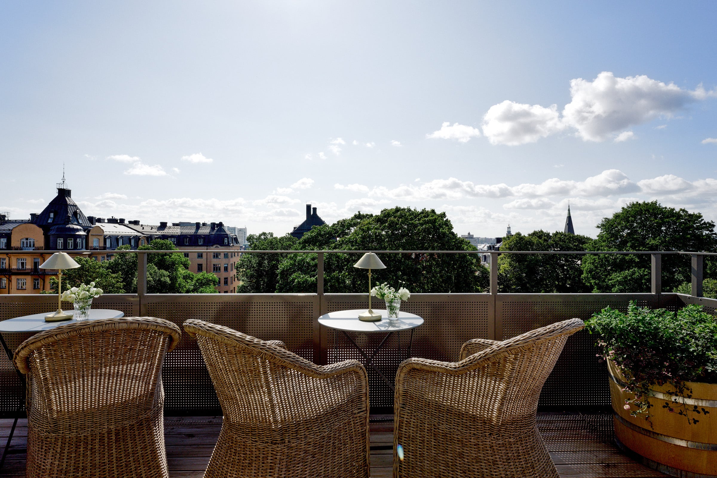Takbar över Stockholm
